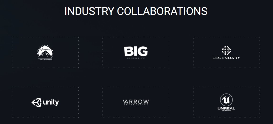  $TVKLast but not least, partnerships that are out of this world-  @ParamountPics -  @Legendary -  @unity3d -  @UnrealEngine - Varrow Interactive-  http://bigimmersive.com 5/6