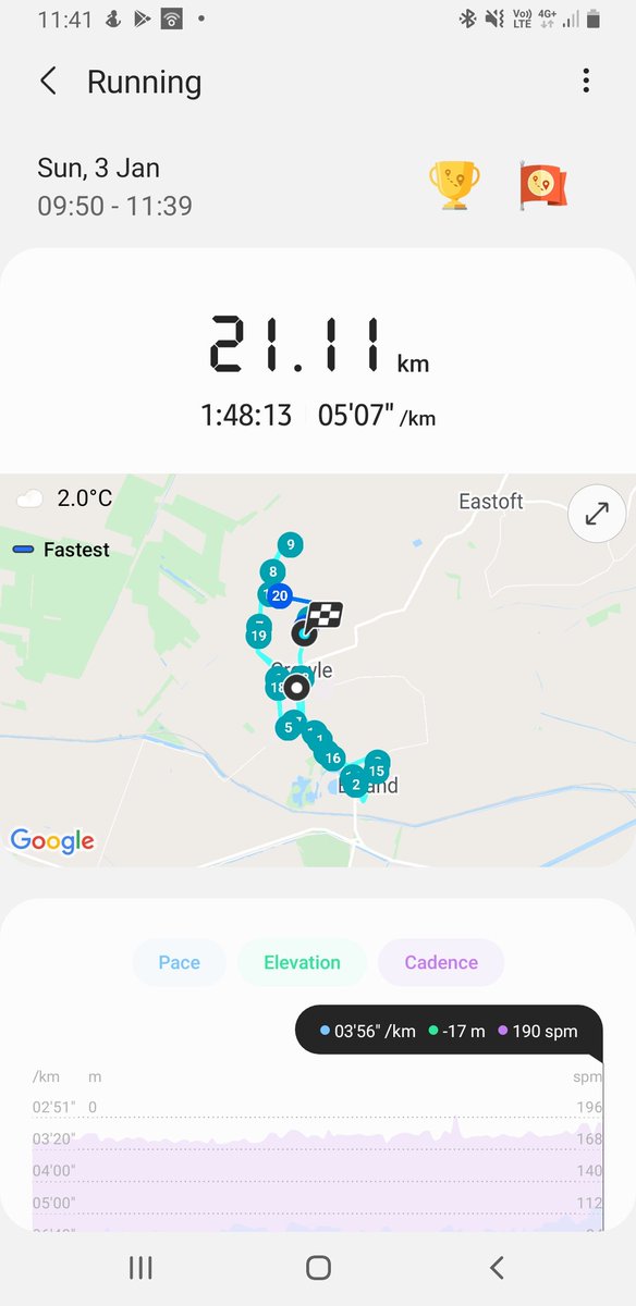 RayDrewett's tweet photo. Good half marathon this morning (only the 2nd time at the distance) - 2 mins faster than previous effort 🏃‍♂️ https://t.co/vkeRC4H3wm