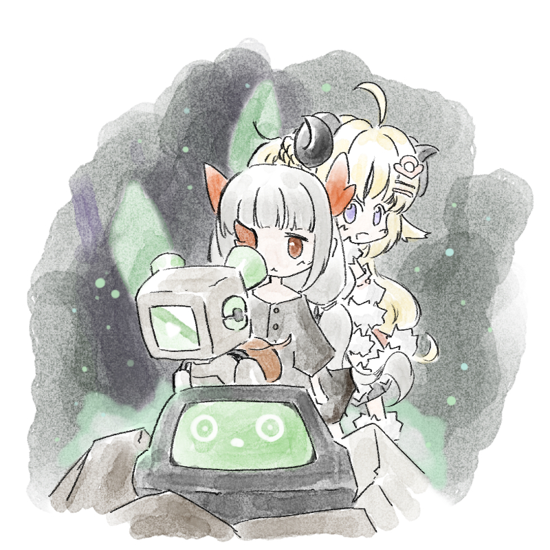 角巻わため 「新年WNF、最高だったぜぇ…!

ところでそこの絵師さん。
そろそろボイテラつの」|鶏ぽんのイラスト