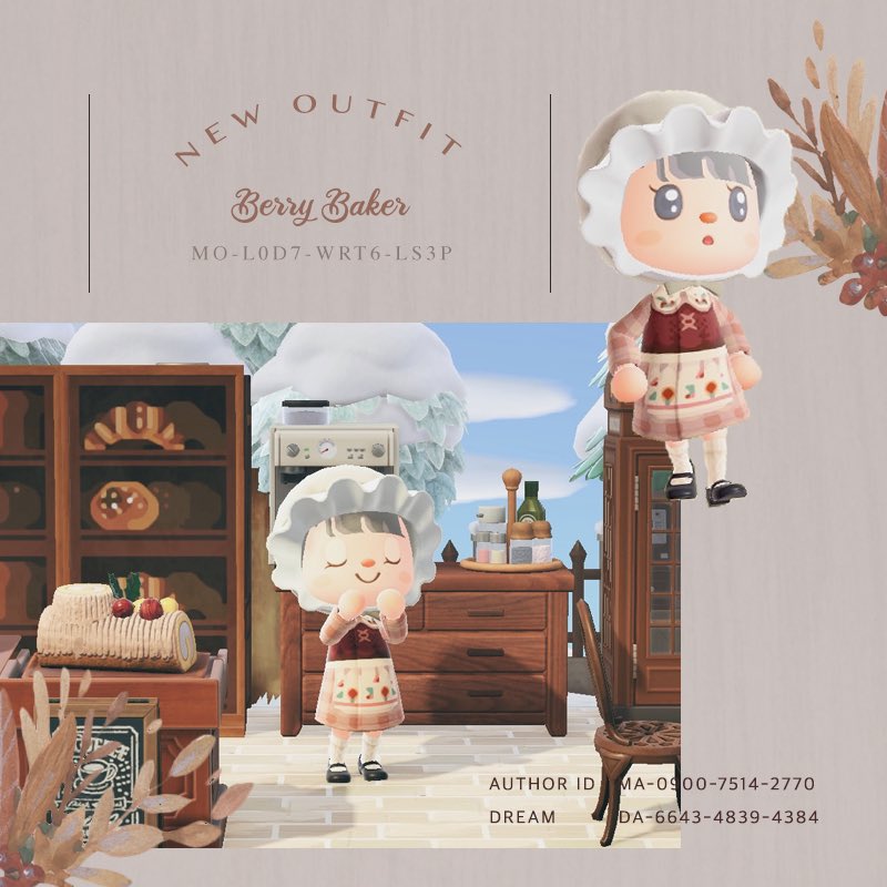 heiheicrossing's tweet image. New clothing🪵Dungaree and Baker Dress🍂

#acnh #ACNHDesign #ACNHDesigns