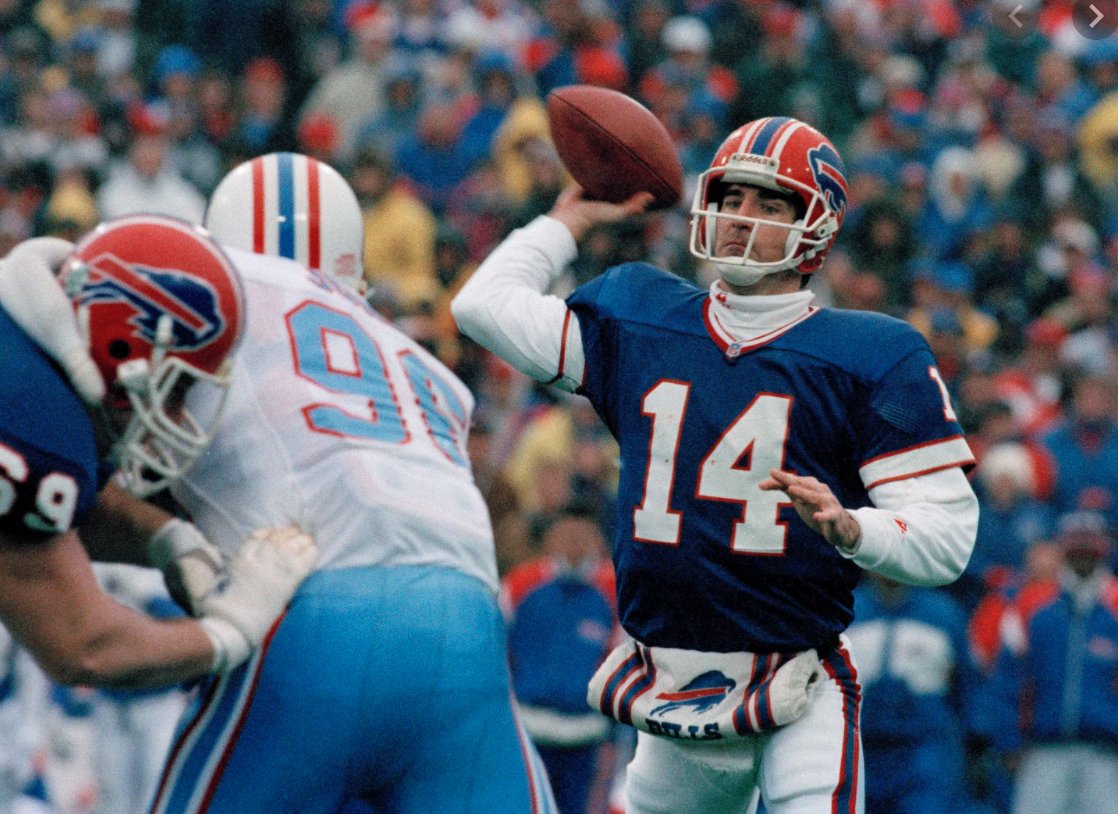 zkeefer's tweet image. 28 years ago today: Buffalo backup QB Frank Reich leads the greatest comeback in NFL playoff history.

Reich today, as Colts coach needing help to earn a playoff spot: "I'm definitely a Bills fan this weekend."

I imagine most of Indy will be, too.