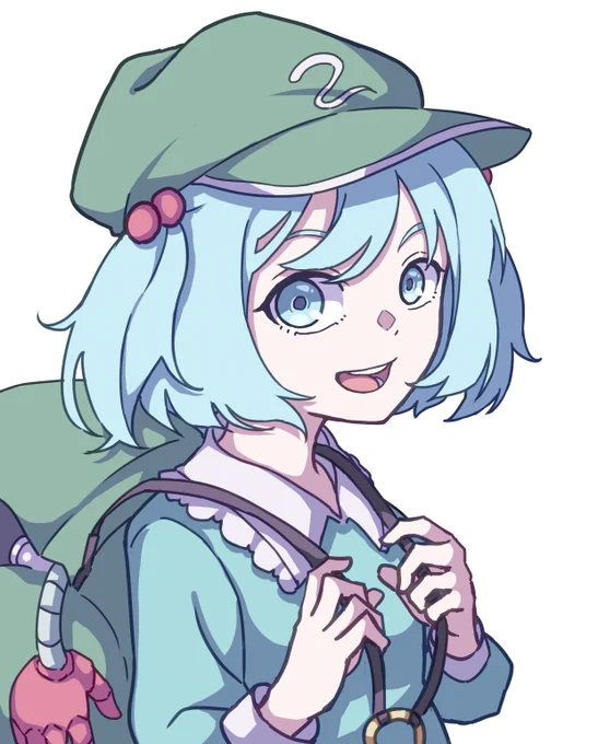 #深夜の真剣お絵描き60分一本勝負 
にとり 