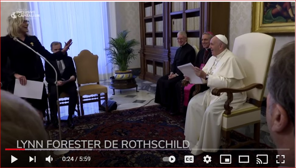 Lynne Forester De Rothschild in the Vatican: