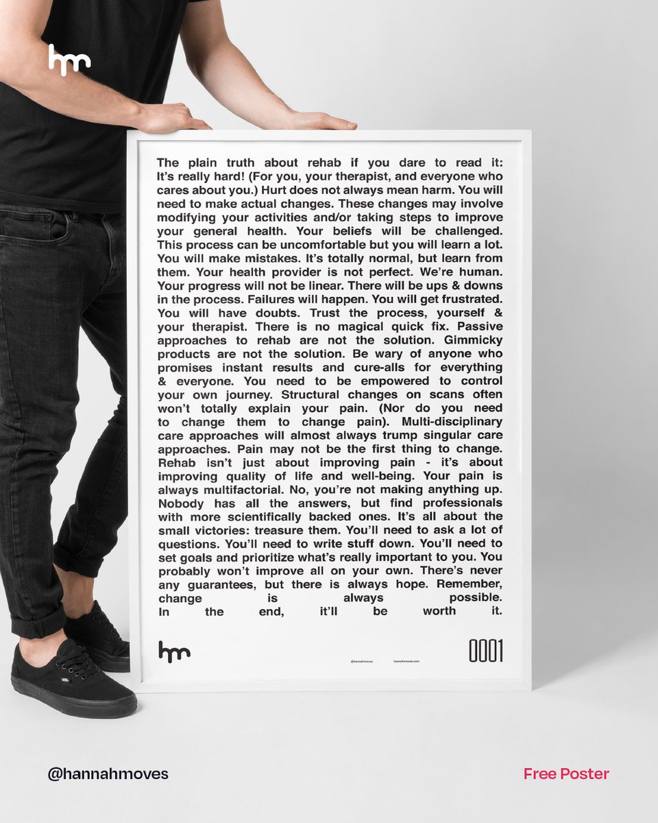 To those interested, I'm giving away this free clinic poster! Share with anyone you think might want it for their rehab space.

Just click this link bit.ly/351ziiO and it'll be in your inbox ready for printing in 2 days. Happy New Year!