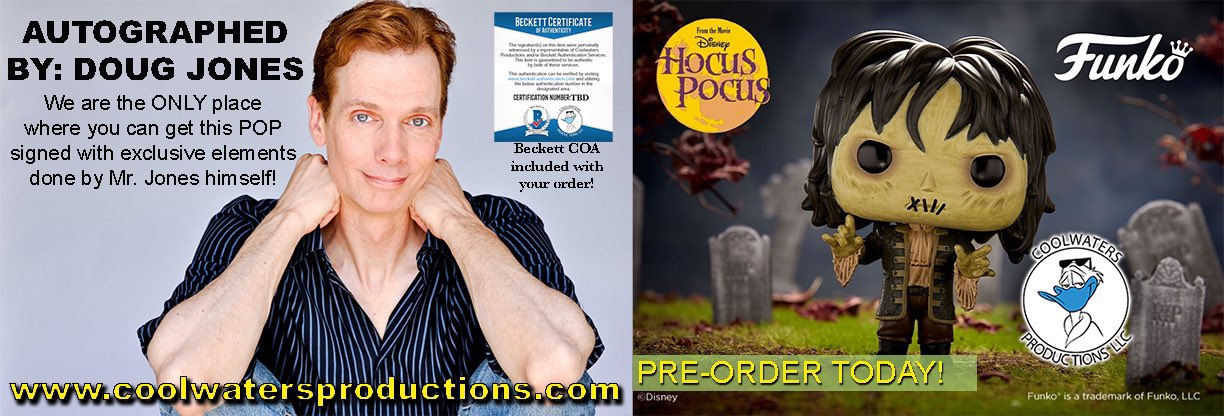 Doug Jones Autographed Hocus Pocus Funko Pop Inscribed Billy Butcherson JSA  COA - Inscriptagraphs Memorabilia