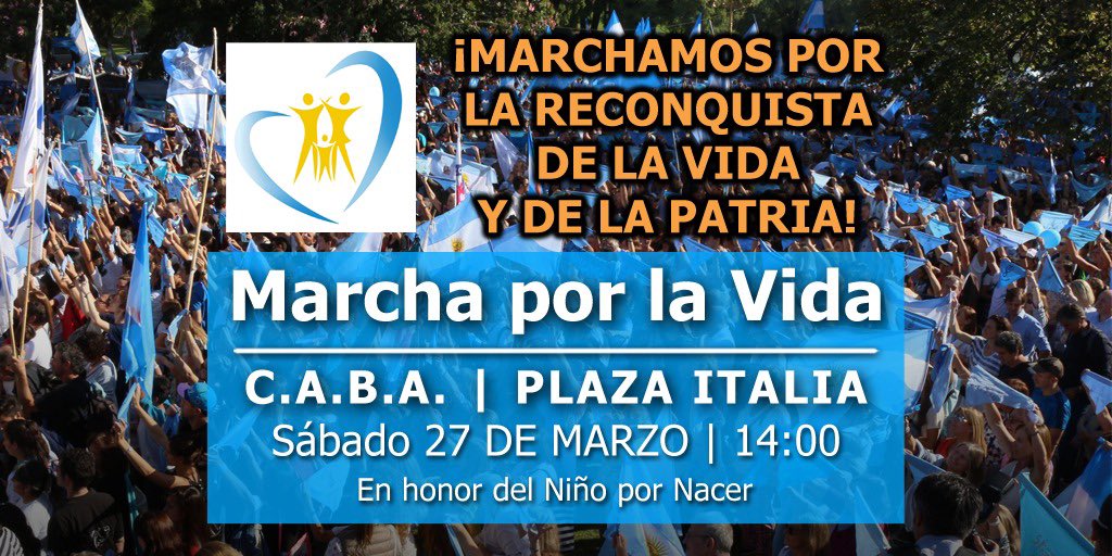 MarchaXLaVidaAr's tweet photo. Podrán decir q hemos muerto,
pero rendidos nunca jamás! (El Cid)2021: Año de la Revancha de la Vida y la Reconquista de la Patria. Te esperamos el 27 Marzo! https://t.co/YkgEo8dm7D