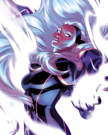 Storm: A Omega-level mutant, who has incredible and powerful abilities. She has created massive and destructive tornadoes and make lightings strikes where she wants. Storm, was under control by an entity, and her powers created a “primal storm” that would wipe the earth clean.