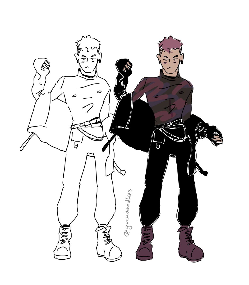 quick scribble before i sleep #lineart 
based on pic from <a href="/TrampInDisguise/">Tramp In Disguise</a>