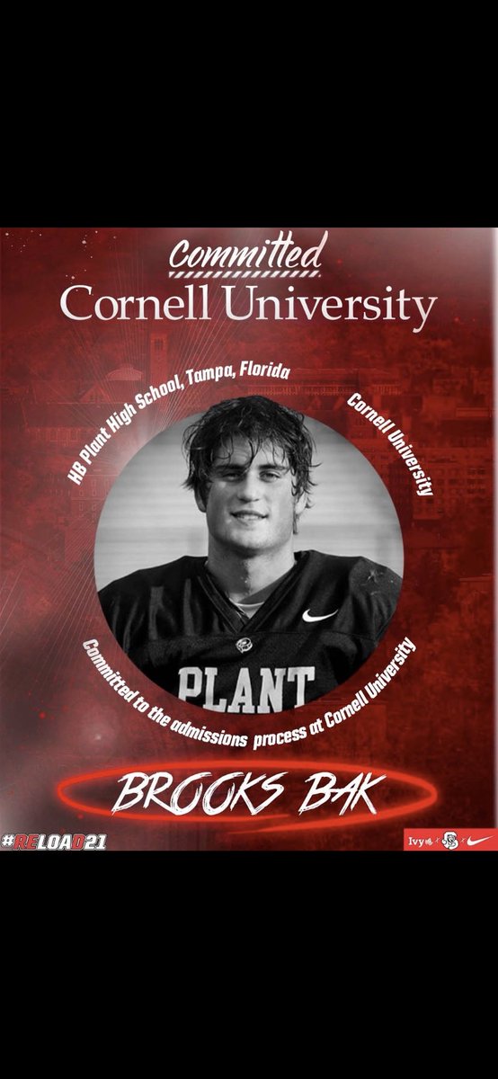 I’m beyond blessed to announce my commitment to the admissions process to Cornell University! I want to thank my family, coaches and teammates for this exciting opportunity. Go Big Red! <a href="/CoachPeff/">Alex Peffley</a> <a href="/CoachFalbo/">Guido Falbo</a> <a href="/BigRed_Football/">Cornell Football</a>