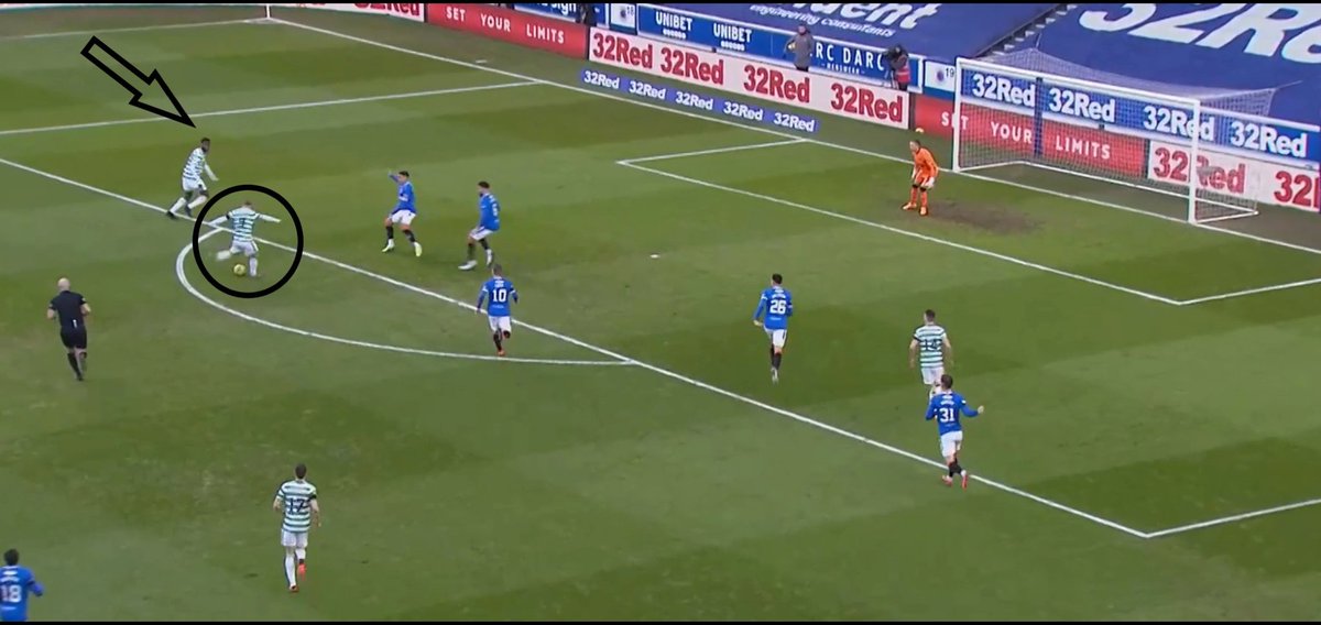 of the game, the bad decision making in the final 3rd was chronic. 1st is in 6th minute when Turnbull makes a good decision but then Griffiths makes a terrible decision by shooting rather than playing it to Edouard. Griffiths was really bad in the game, IMO.