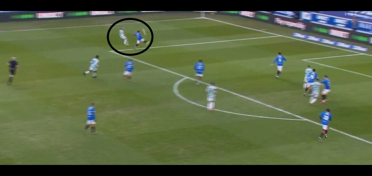Ok- back to my wife's disappointment timeline: three of Laxalt decisions, with 1st in 12th minute when McGregor plays him into space. Tavernier does a good job of closing down but Laxalt makes a decision to attempt a cross rather than take him on to the byline.