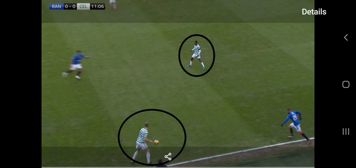 shows the space in front of Soro had Ajer played him in- the 3rd is after Ajer's long ball comes back out and he misses Soro in space again and passes backwards.