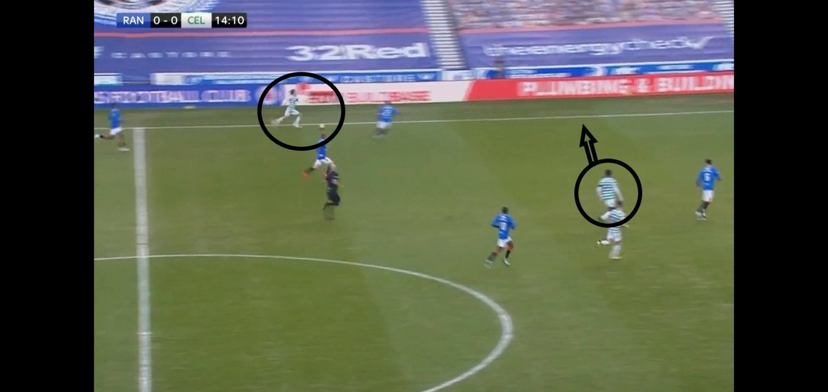 Then less than 3 minutes later he again has the ball in space and rather than playing to Edouard, he attempted to go past Tavernier and kicked it out for a throw. Third was then just over a minute later when he passed to Turnbull with much better options available.