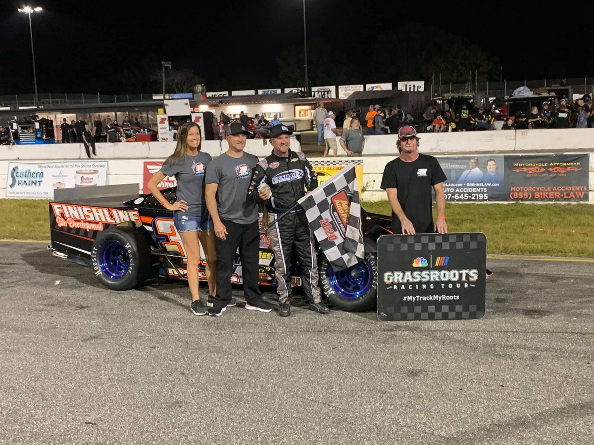 Just like that, the 2021 Race Season is upon us. 

Long time BMF friend and customer Ricky Moxley kicked off the start of the season with a p2 finish in last nights 35-lap modified event at New Smyrna Speedway. 

#BMF 
#NextUpSpeedweeks