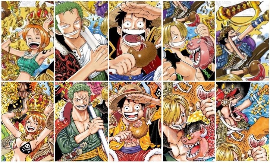 Twitter 上的 まな One Piece 連載 1000話 到達 記念イラストは第100話 伝説は始まった のセルフオマージュ 100話 1999年8月10日 本誌掲載 1000話 21年1月4日 本誌掲載 21年半の歴史の重み Onepiece ワンピース Onepiece1000logs T Co