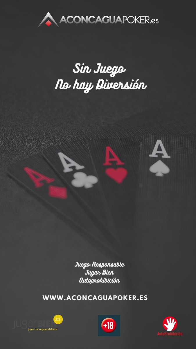 Te esperamos en nuestros perfiles : 

🔸Facebook 👍🏻 @aconcaguapokerspain

🔸Instagram 📷 aconcaguajuegos_sa

🔸LinkedIn Aconcagua Juegos S.A

#juegoresponsable #jugarbien #poker #pokertrue #pokertime  #sundayvibes