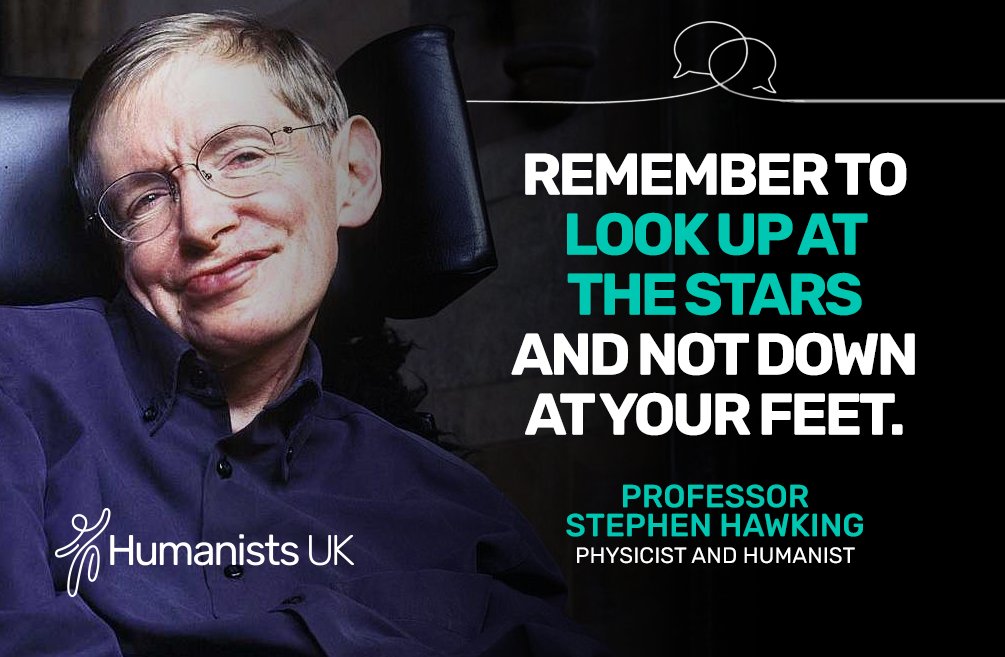 In times of doubt, fear, and anxiety – it's always worth remembering these great words from Stephen Hawking, born #onthisday 1942.