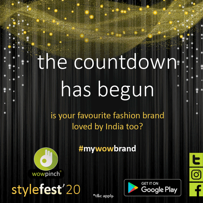 WOWpinch's tweet photo. #countdown for the #stylefest20 has begun.

the #wowsome brands are competing for the #love and #affection of their dear #shoppers.

#WOWpinch says let the #best #brand win!

#celebrateshopping #vocalforlocal #india #shoppingonline #indianshoppers #indianfashion https://t.co/hHsY82UiQL