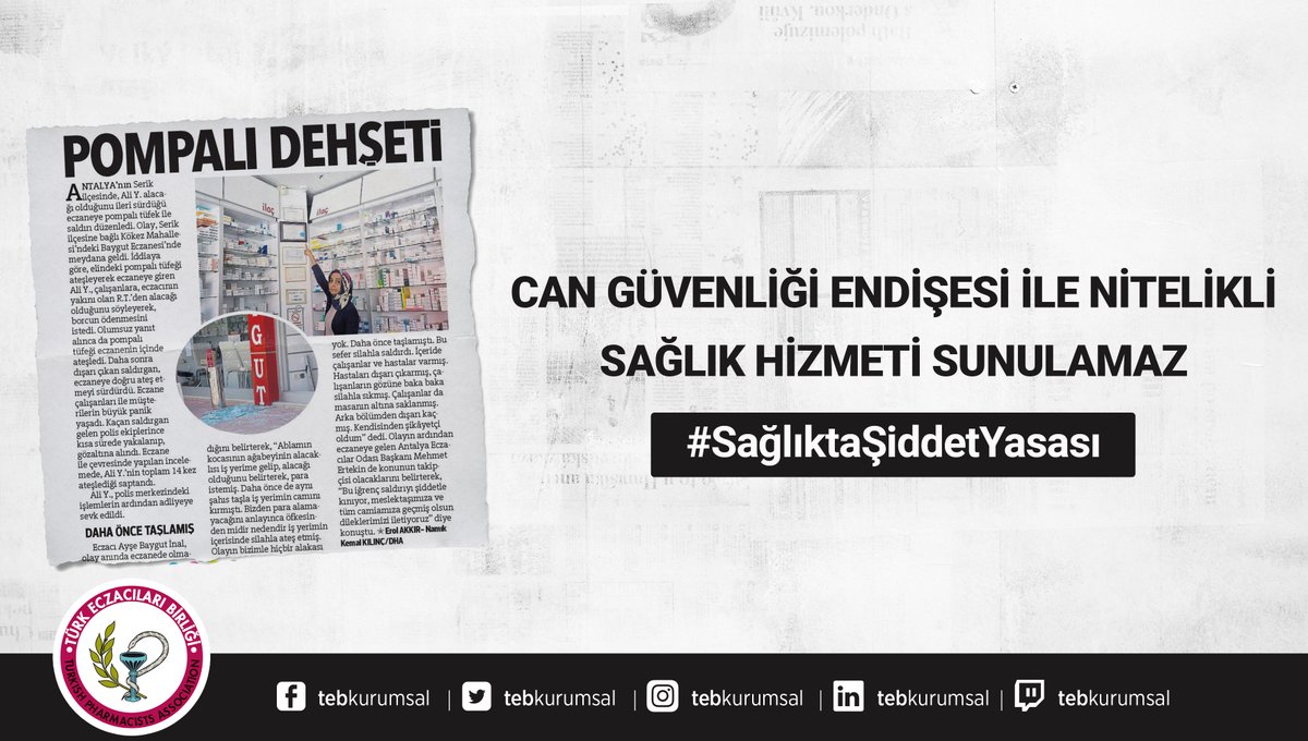 Can güvenliği endişesi ile nitelikli sağlık hizmeti sunulamaz. O yüzden hemen şimdi #SağlıktaŞiddetYasası
#VeterinerHekimeŞiddeteSon