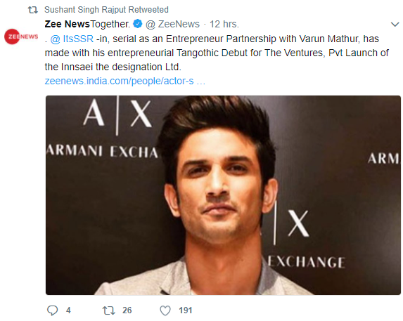 Some of retweets of SSR from 18th May 2018