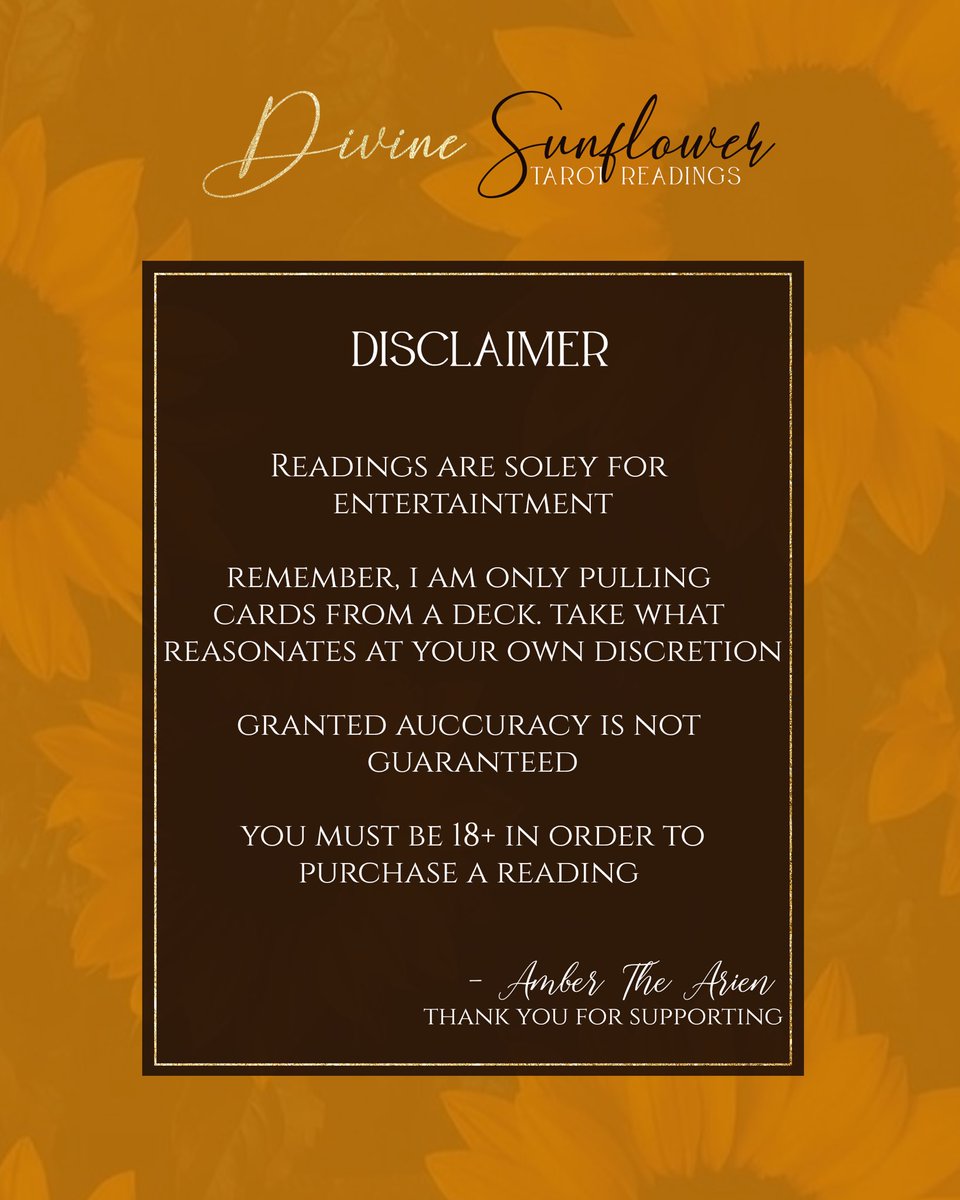 ambernaecole's tweet photo. Bookings are currently open for readings 🌻  Directly Message if your interested in a reading ✉️ https://t.co/VtA4QPEy9E