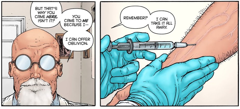 But it's nevertheless there. And it can't be unseen. To attempt to do so, as Nameless notes, is to let yourself open to bad ideas. Reactionary beliefs that there was such a thing as a golden age we've walked away from. If it looks sweet, it is. Don't question what you're seeing.