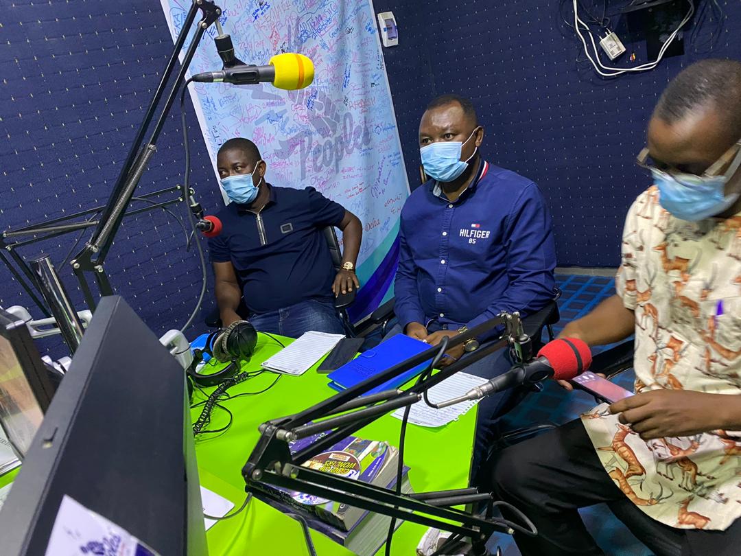 glorybayelsa's tweet photo. Radio show on 93.1 FM. Honorable Commissioner of Health, State Epidemiologist &amp; the WHO State coordinator enlightening the public on second wave COVID-19 pandemic in the State. Propagating use of non-pharmaceutical measures in preventing the spread. https://t.co/j7EPa4SOjD