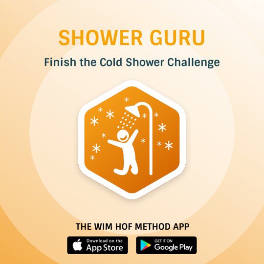 20 days of cold showers completed. Now time to gradually make them longer 🤙🏼
<a href="/Iceman_Hof/">Wim Hof</a> #wimhofmethod
