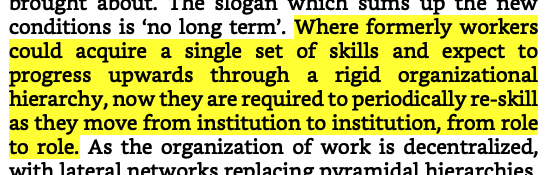 Fisher's mind is stuck pining for an old world, his aristocratic/Nietzschean sensibilities hurting for a noble past.He doesn't see what Marx saw more than 100 years before him!