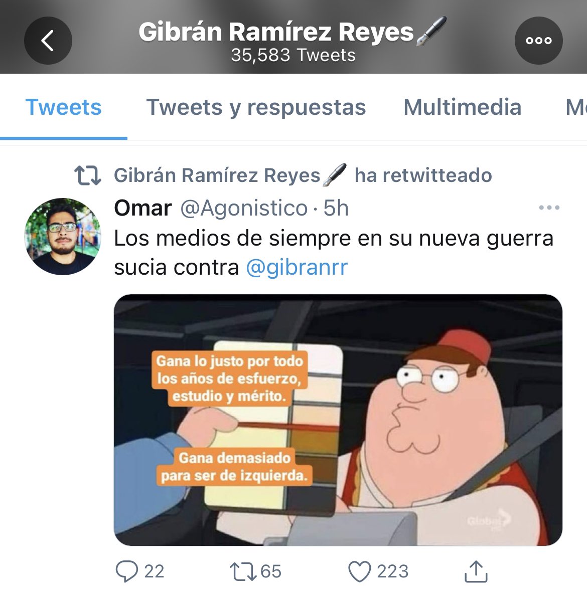 avieu's tweet image. Oye @gibranrr entonces cuánto te tienen que pagar para que se te quite lo acomplejado? #DudaGenuina