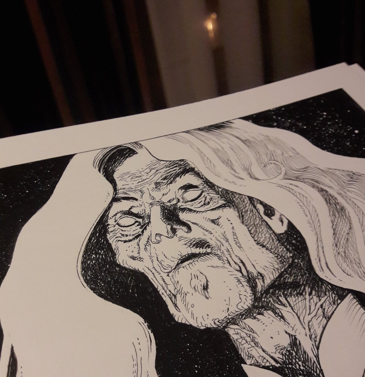 Grafikdrummer's tweet photo. Reden wir über Inspiration. #GeorgeBess hat sich bei seinem #Dracula offensichtlich nicht an die Beschreibung von #BramStoker gehalten. Wenn ich mir die Nase und auch die eingefallenen Wangen so ansehe, erinnert mich das in tragischer Weise an den späten #MichaelJackson. Oder? https://t.co/KWRejkh8DR