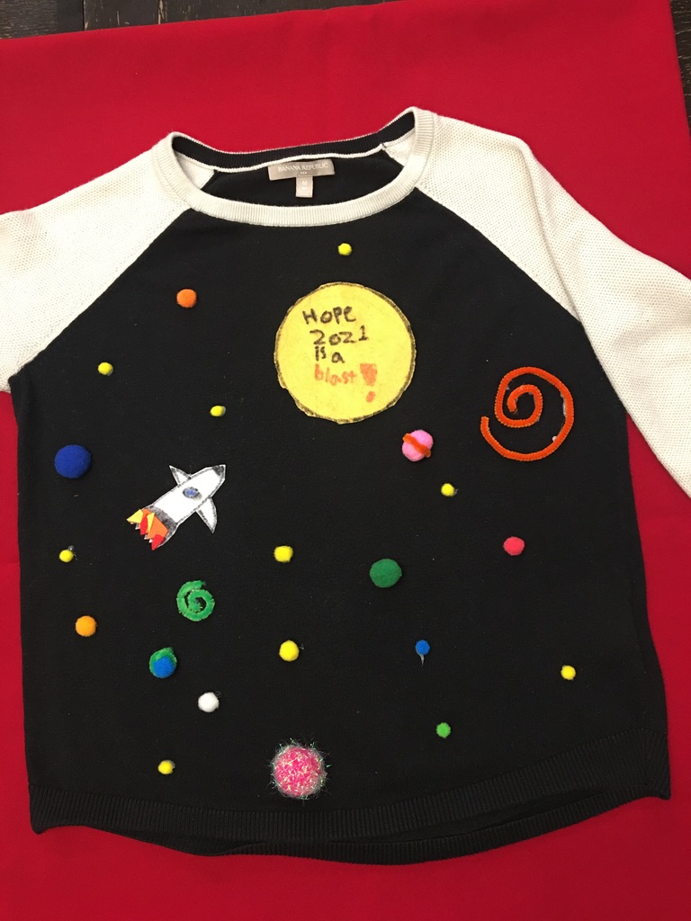 647GotCake's tweet photo. @skillsontario Entering my son's outer space Festive Sweater that he designed for the #WinterfestSweater Skills competition (MOST CREATIVE category). #SkillsWinterfest2020 https://t.co/JFNi6azDwi