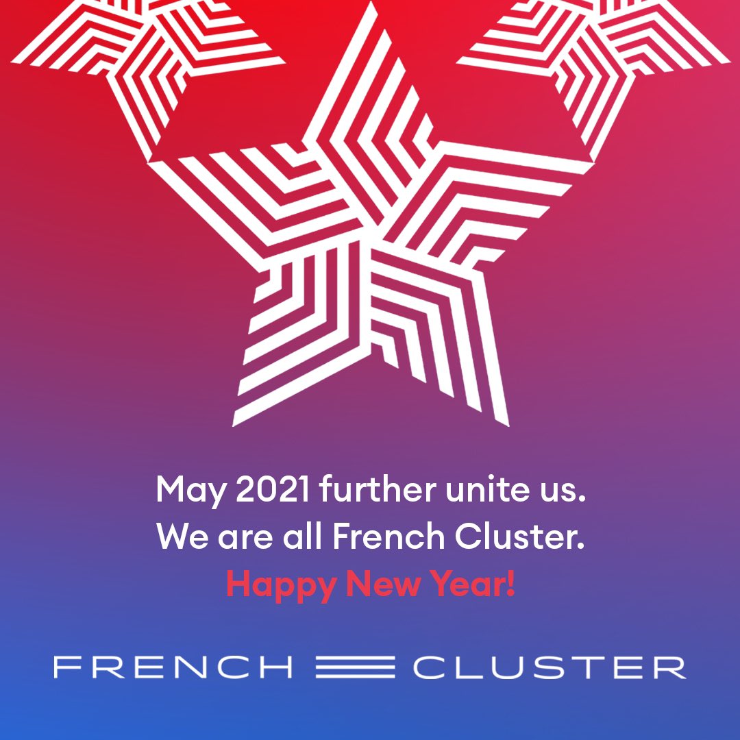Toute l’équipe du French Cluster à Los Angeles et Chicago vous souhaite une année pleine d’unité. 🇫🇷🇺🇸

The entire French Cluster team in Los Angeles and Chicago wishes you a year of unity. 🇺🇸🇫🇷

#WeAreFrenchCluster #NewYear2021

Design by our expert @SuleymanYazki