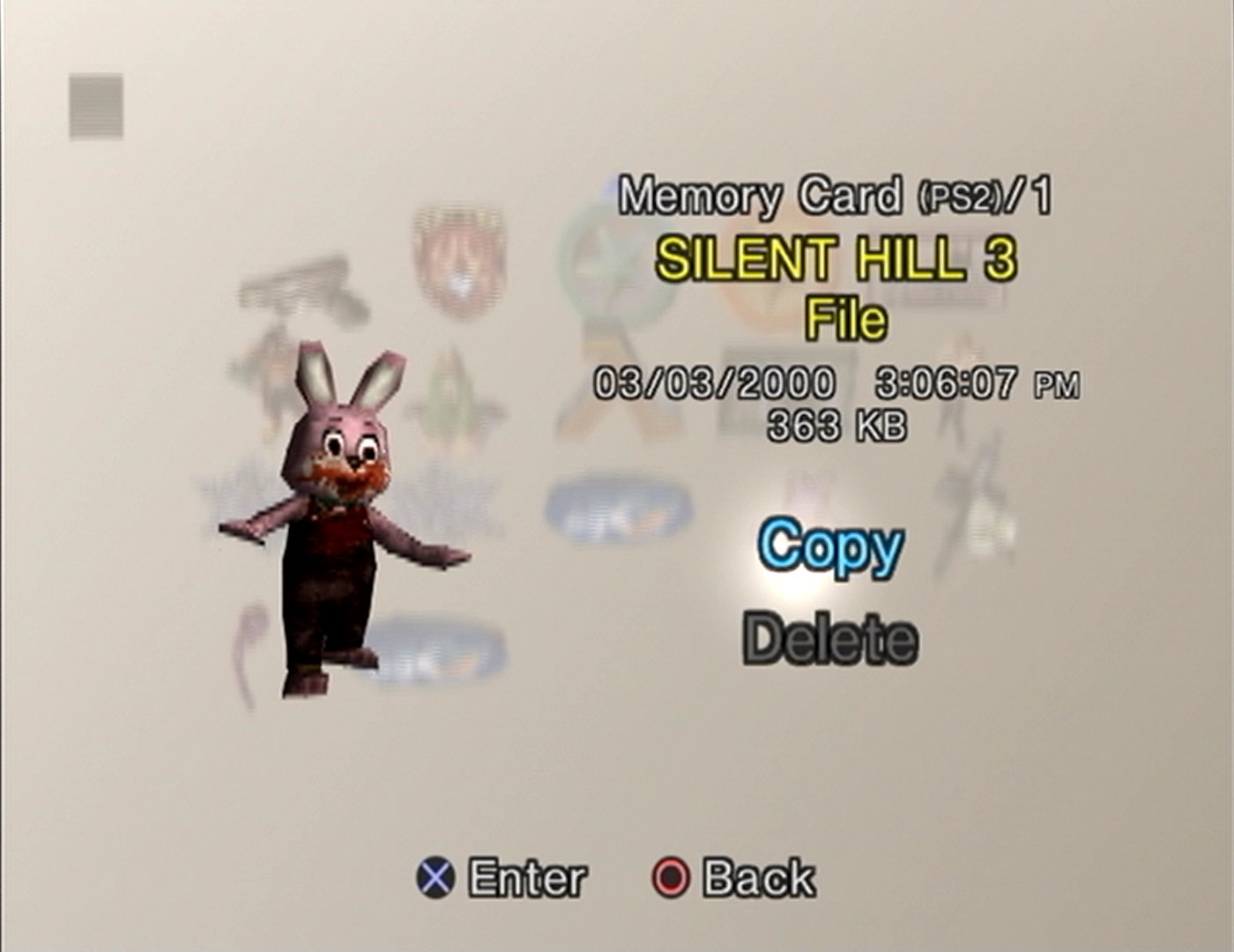 Silent Hill 2 PS2 Official Memory Card Unlocked Completed Saves