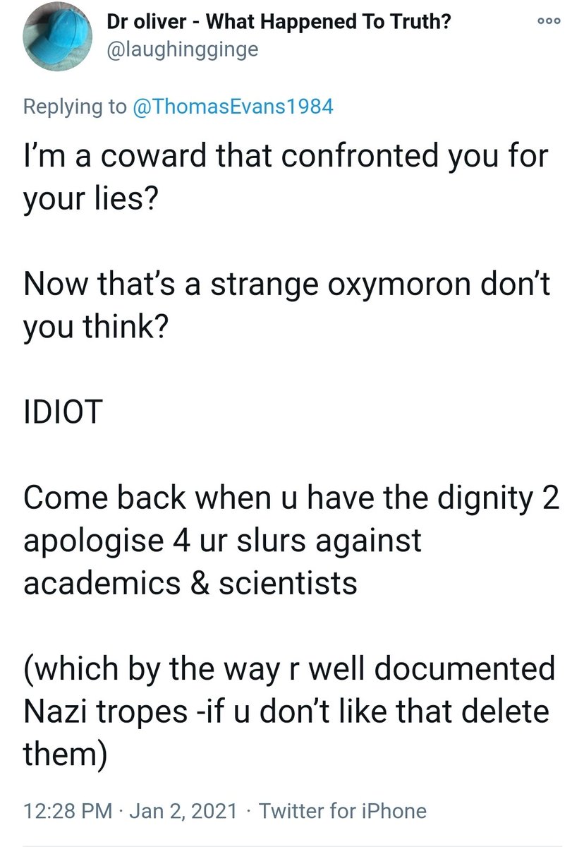 My Nazi accusations against him which Twitter seemed a suspendable offence 1.I do not think he is a Nazi, but my explanation was to serve fact that I believed him to have Fascist traits which he was never able to reflect on me.Please note his outrage for what he does himself.