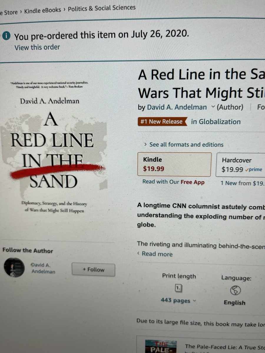 DavidAndelman's tweet photo. Just now! #1 @Amazon best seller in #Globalization ! Book debuts Tuesday after big ⁦@washingtonpost⁩ review today!   Big kudos to ⁦@Pegasus_Books⁩ https://t.co/j9Dz4zVAVP
