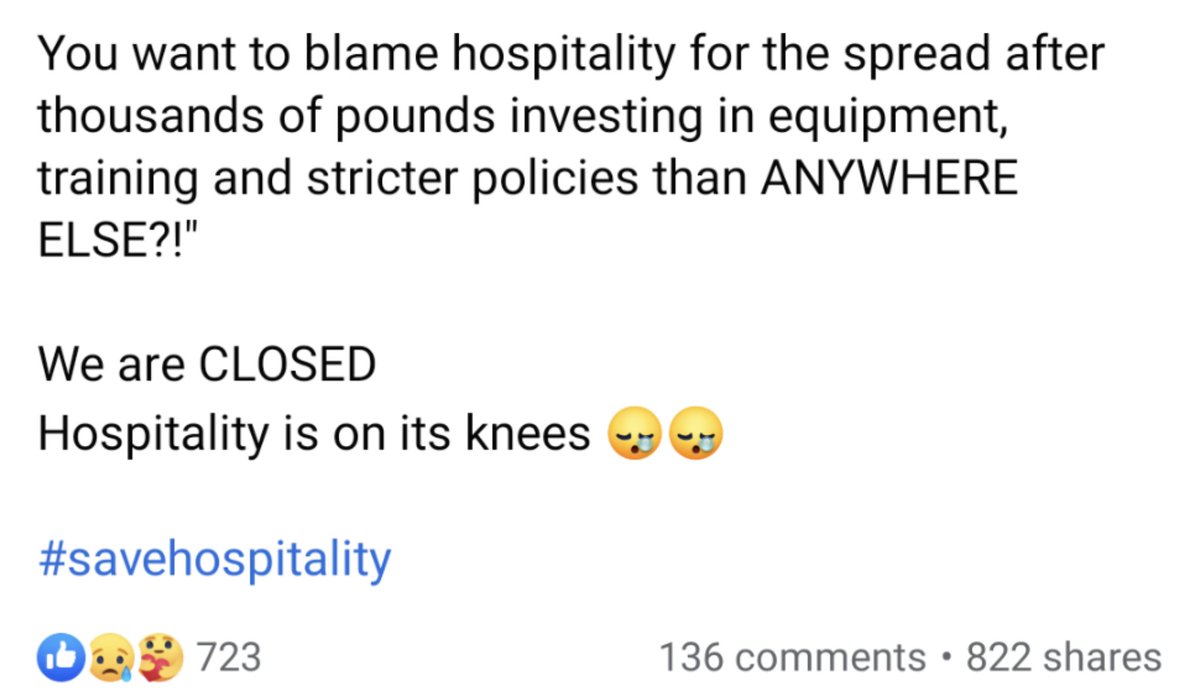 mitcheladams's tweet photo. I've been trying to work out how to say this for ages. It's not a complicated message, but I just couldn't find the words - @joulesbrewery did though.

Why are there no extra restrictions for supermarkets? Why are safe, tracked &amp; traced hospitality businesses still closed? https://t.co/i1X1BvX8Zt