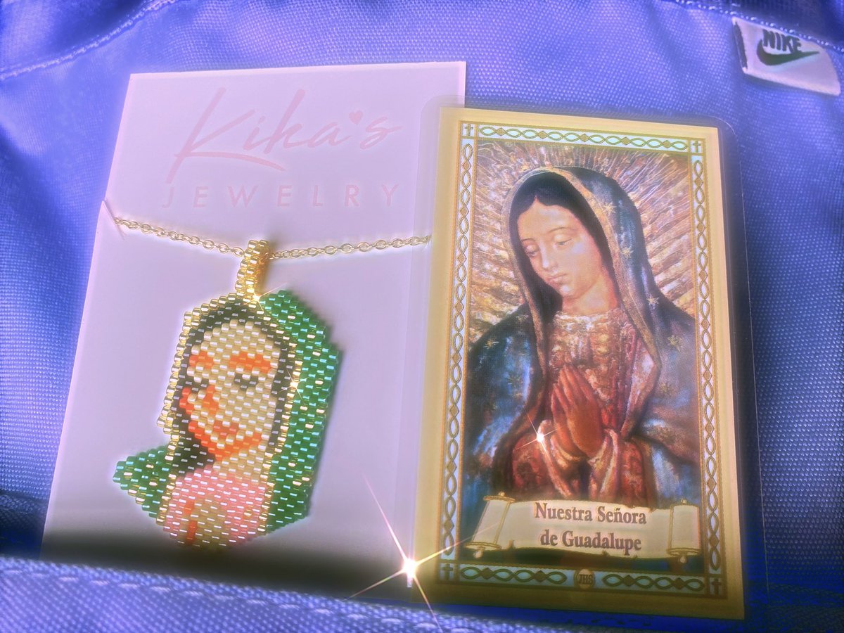 GoSandy7's tweet image. Feeling blessed with this @kikas.jewelry  Virgencita necklace! 🙏🏽💕