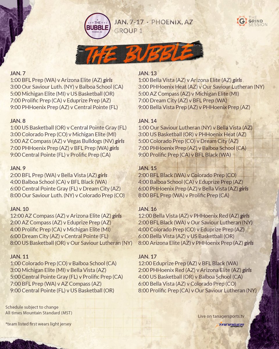 We're only a few days away from the second half of the season getting underway at The PHHacility! We're loaded top to bottom with top girls and boys talent. All games are live streamed by 
<a href="/tanagersports/">Tanager Sports</a>
 on tanagersports.tv