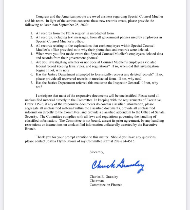 5/ The Mueller Team illegally wiping their cell-phones and communication devices after conducting a 2+ year investigation that they knew was bogus on Day One.Lying about the inclusion of the [fraudulent] Steele Dossier in the Intelligence Community Assessment [ICA] on Russia.
