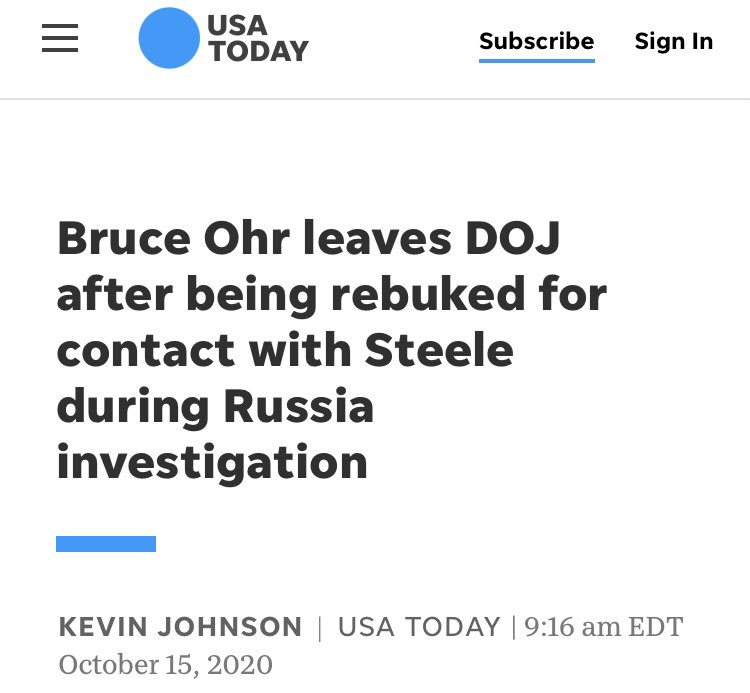 8/ Bruce Ohr illegally funneling information from Christopher Steele to the FBI [through the DOJ] after they had terminated Steele as a credible source.Accusing Trump of illegally using campaign funds to pay Stormy Daniels, a lie [she actually had to pay Trump’s court fees].