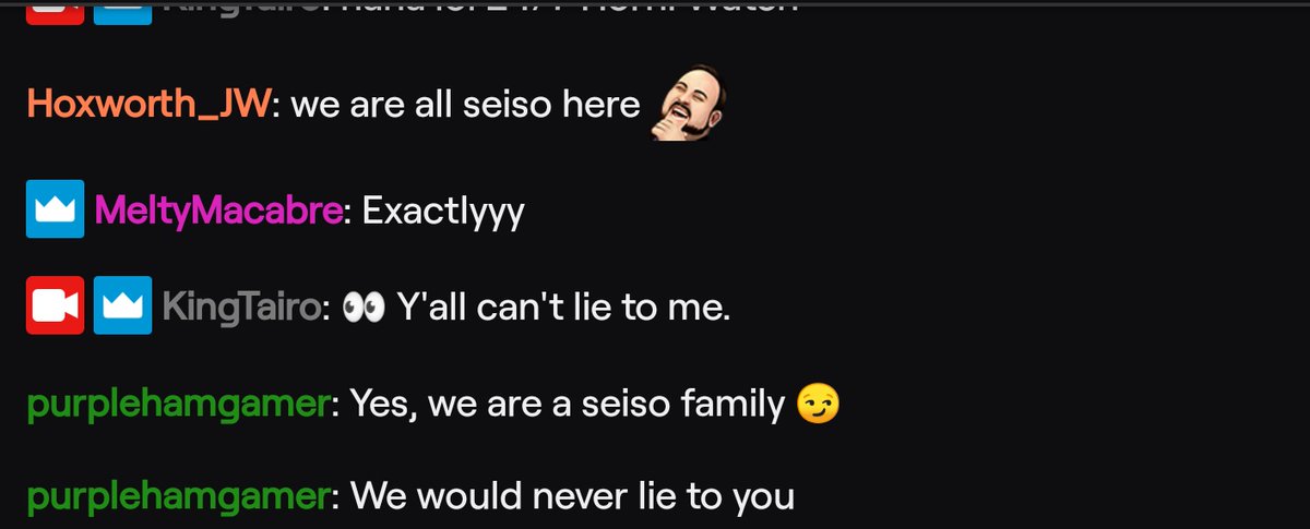 Tairo_King's tweet photo. My family is a bunch of degenerates. They just won't admit it. #JustChatThings https://t.co/ytarjLKADX