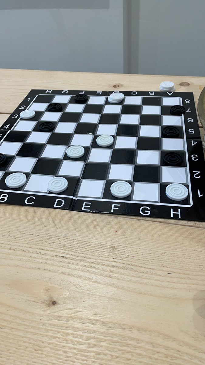 Highlight of the Christmas break was 6yo coming back from this to beat me at draughts. No quarters were given!