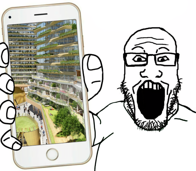 "WAOW THIS IS WHAT CITIES OF THE FUTURE WILL LOOK LIKE!!!"nope thanks sorry not interestedwhy don't you show me what villages of the future will look like instead?