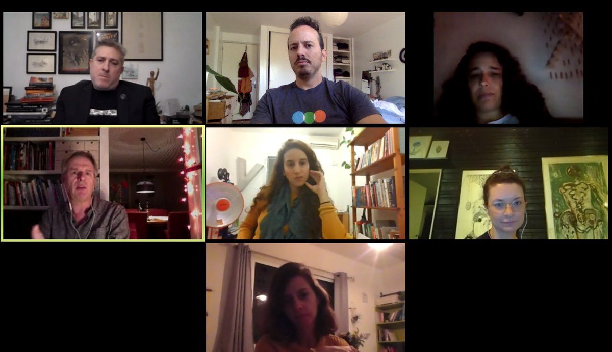 IsaacEzban's tweet photo. Sunday Morning Jury Deliberation Meeting for #UTOPIA2020 @UtopiaFest_IL !!! Good luck Israeli filmmakers. Some really exciting new voices... https://t.co/56GwosuUMr
