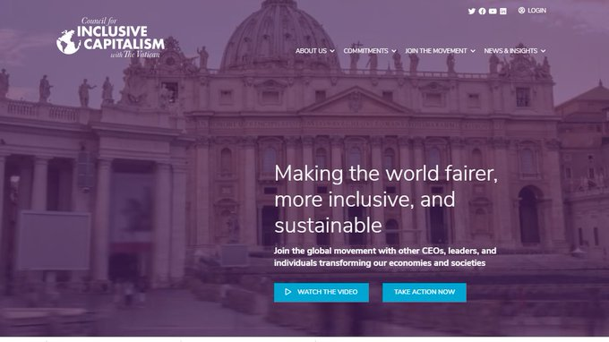 We should not forget the driving force of Imperatives 21, Council for inclusive capitalism with Vatican (same line of colors), the base for the current socio-economic system's change. It is lead by Lynn Forested de Rothschild.