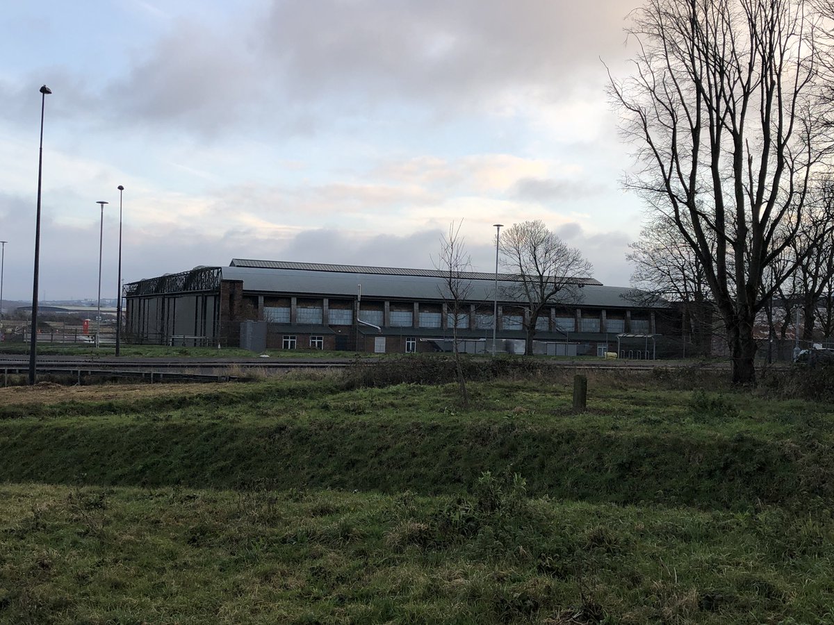 iain_gray's tweet photo. Today’s #10000step walk was to  #CribbsCauseway - but not to do shopping just to explore what’s new - new Ice Rink, new @YTL_Arena , new restoration hangar at @BristolAero .. and the #GypsyPatchsgc bridge being used by @GWRHelp trains and  with pedestrian access @sgloscouncil https://t.co/bIunJJ6Q8A