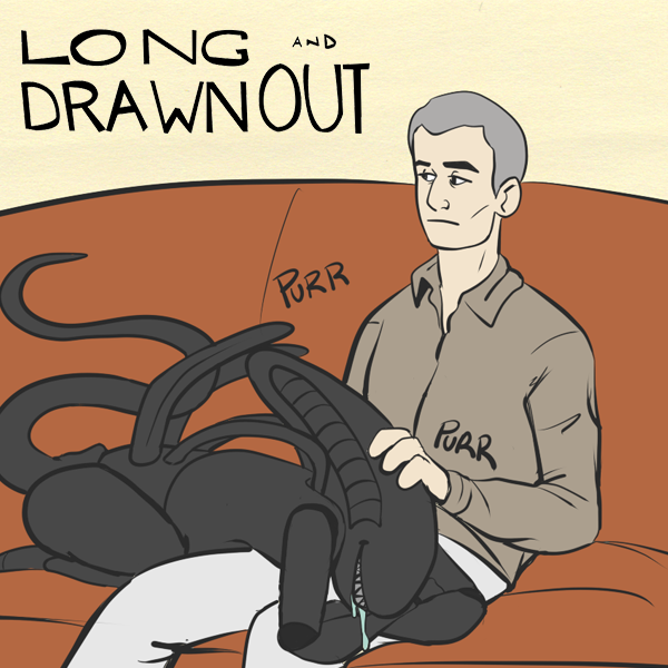 DrawnLong's tweet photo. Check out our first comic strip of 2021, The Name of the Beast. How do your pets get their names?
https://t.co/HFBpIdVBzr
#NAMECHANGE #names #xenomorph #alien #petlovers #cats #CatsOfTwitter #stickynoteart #webcomic  #LGBTQ #lgbtqartists #pride #comic #comicstrip #sundaycomics https://t.co/FpoZVNc5sQ