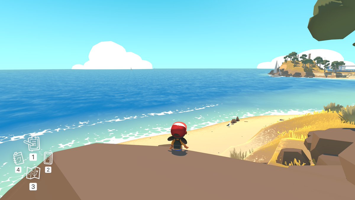 Sitting on a rock at the beach in Alba: A Wildlife Adventure