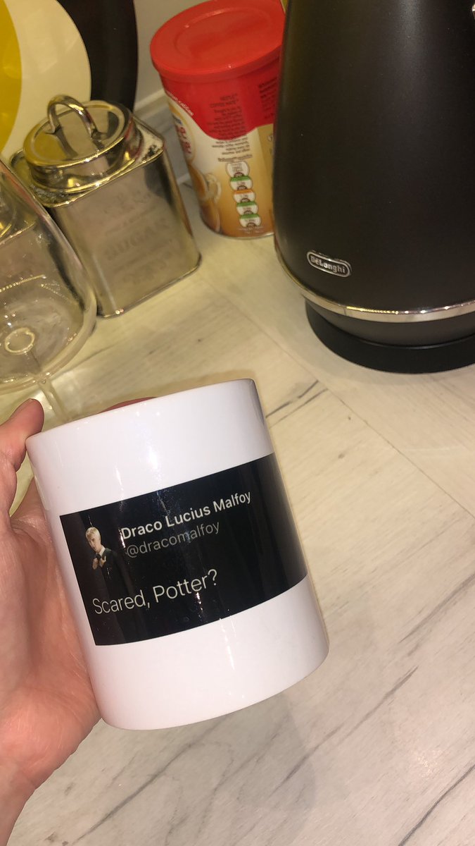 OfficxlLauren's tweet photo. My new favourite mug!🐍🐍 @TomFelton #scaredpotter #DracoMalfoy #draco #tomfelton https://t.co/ENSgaIqdKW